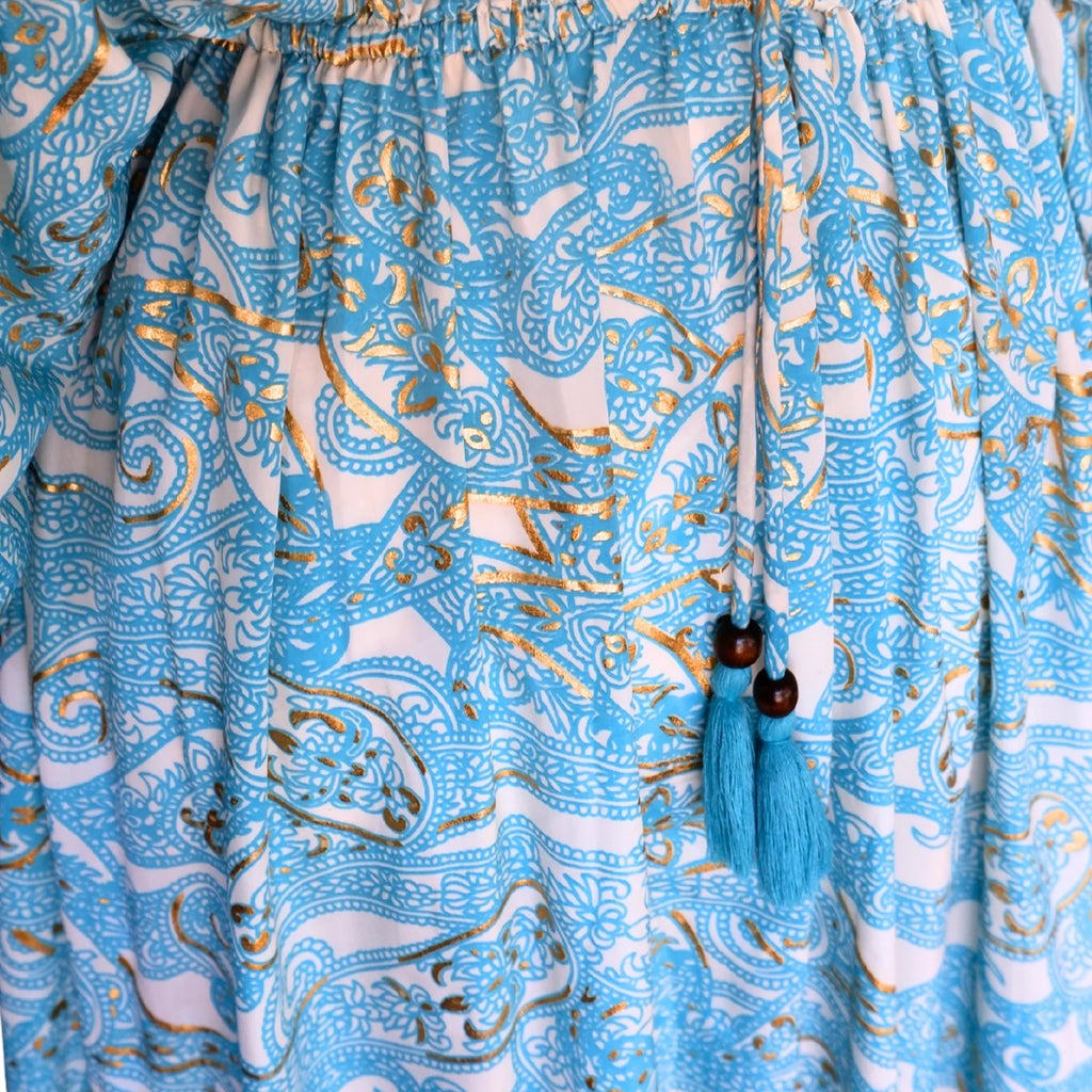 The Kalkan Kaftan Dress | Summer Statement | Aqua