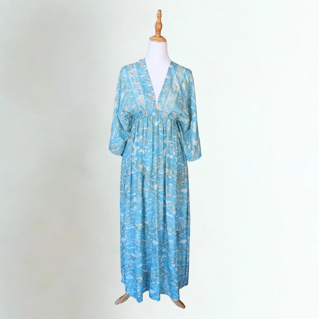 The Kalkan Kaftan Dress | Summer Statement | Aqua